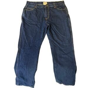 Red Head Men Jeans size 40 x 34 Blue Straight Leg Mid Rise Weatherproof w Liner